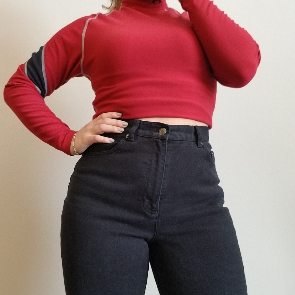Vintage Ralph Lauren High Waisted Black Jeans